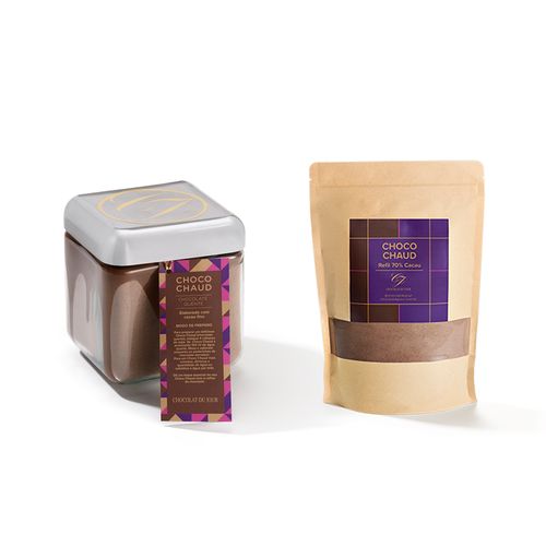 Kit Choco Chaud 70% - Pote + Refil