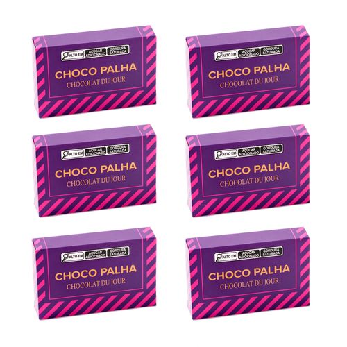 Choco Palha caixinha - Kit 6 unidades